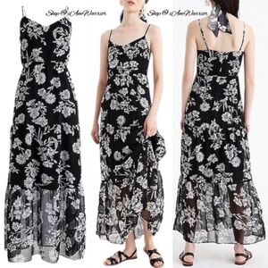 J.Crew NWT black & white floral maxi dress *shop@iamwarrior
